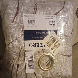 Lichtenberg Elegant Cream and Brown Curtain Panel